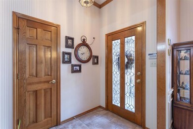 Entry with coat closet.
