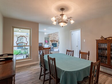 View from formal dining to the den.