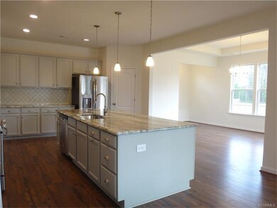 Kitchen and large dining area