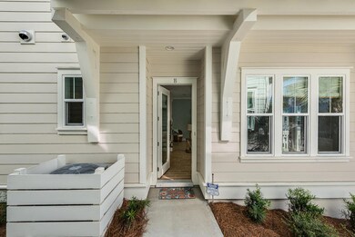 Small porch at front door