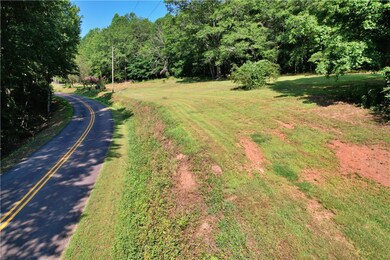 Road Frontage on left half of property.