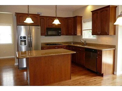 Kitchen. Granite counters, center island with over