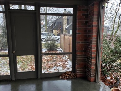 View of screened patio door to the east, and acces
