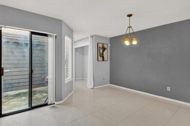 Dining area located adjacent to the kitchen