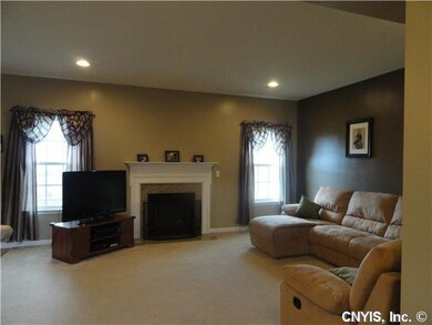Family Room family room features 9 foot souring ce