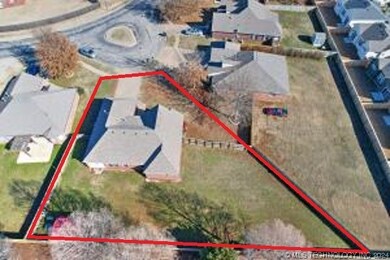 red lines depict a rough idea of the property line