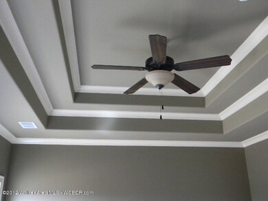 vaulted ceiling in master