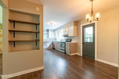 Look into Dining Area/Kitchen