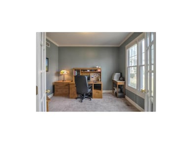 Great Office Space With French Doors & New Carpet.