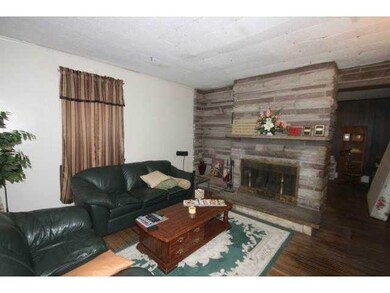 Living Room Full wall marble fireplace!