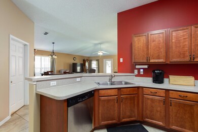 Kitchen Open to Family and Dining Room