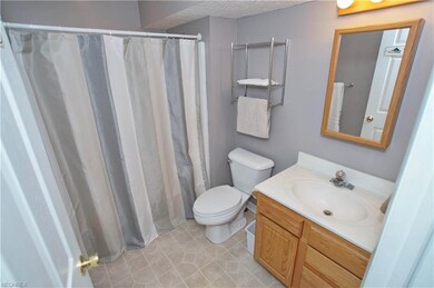 First floor full bath with shower tub combination 