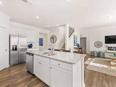 hayden kitchen with granite countertops and white 