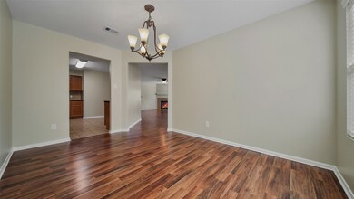 Spacious formal dining.