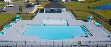 View of pool with a patio