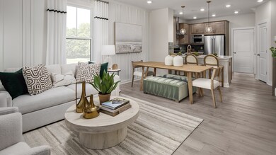 Living Space Opening to the Kitchen