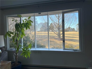 Bay window looks to front yard