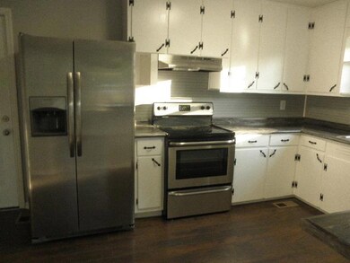 Kitchen with new stainless steel appliances