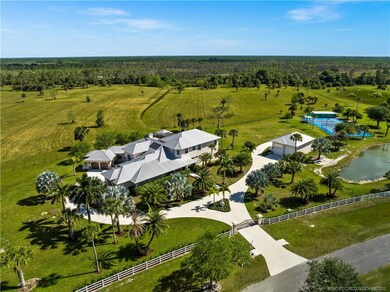 Aerial view of the 22.37 acres