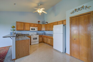 Large kitchen with tons of counter space and stora