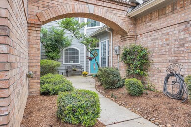Recessed entry into the townhome