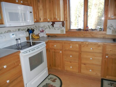 Knotty pine kitchen