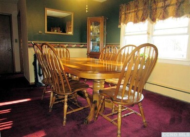 Dining room looking out to big back yard