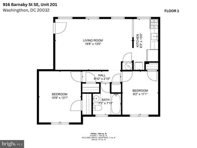 916 Barnaby St SE unit 201, Washington, DC 20032 - photo 5