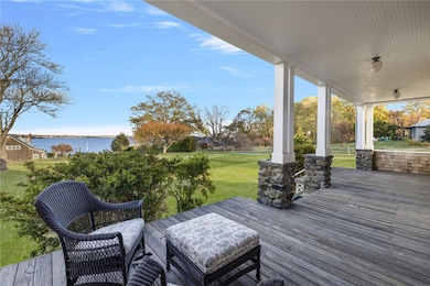 Think of the wonderful gatherings you can have here, while enjoying the views toward Newport over Narragansett Bay.