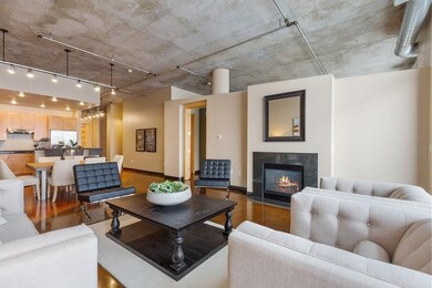 Living Room w/ Gas Burning Fireplace