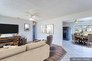 living room staged