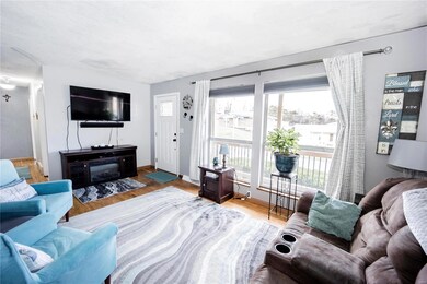 Living Area with Hardwood Flooring