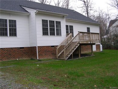 Rear elevation with deck
