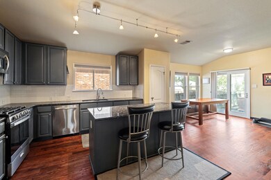 Kitchen featuring stainless steel appliances, lof