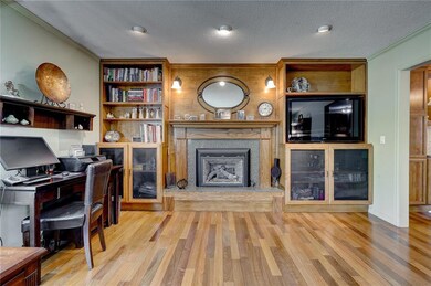 living room - gas fireplace