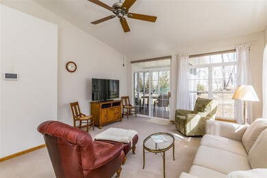 Ceiling fan provides air movement for added comfor