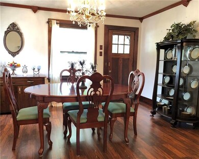 Bright open dining room