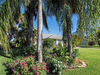 Beautifully landscaped yard.