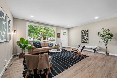 Another look from the picture window out to your front yard. All that natural light!