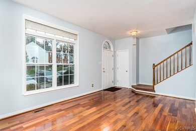 Living room with double windows creating a bright