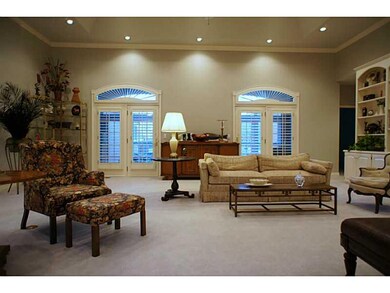 Living Room. Large French doors leading to the Sun room.