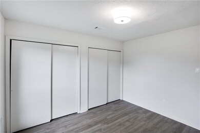 2 spacious closets with shelving
