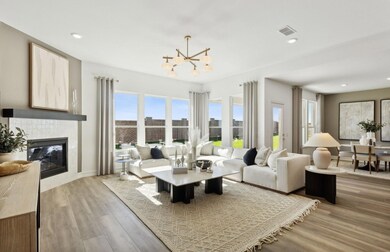 Spacious gathering room *Photos of furnished model
