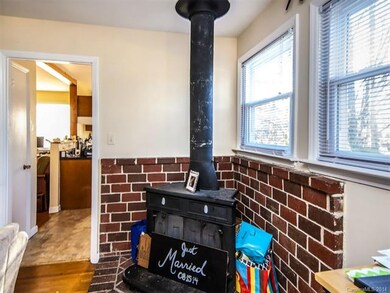 Woodstove in living room