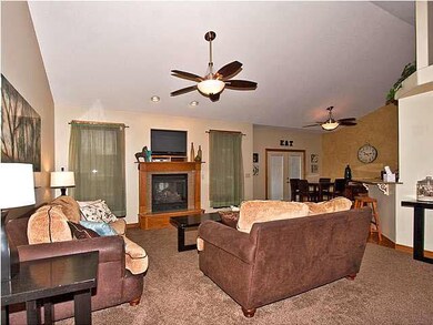 New carpet, 9' walls and vaulted ceilings