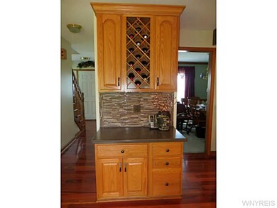 Kitchen Wine rack and serving station