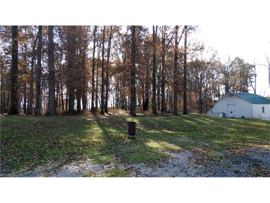 Woods behind the backyard area with the upper leve