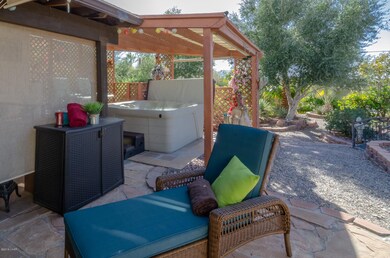 A Spacious Patio with Hot Tub