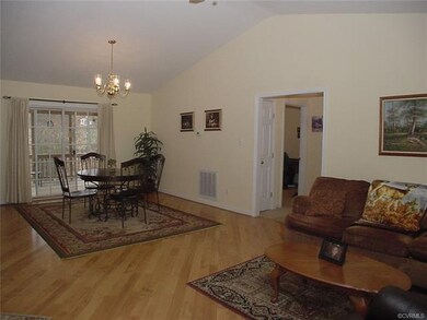 Spacious Dining area is open to living room