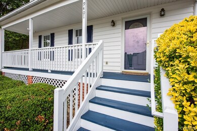 Freshly painted steps and porch